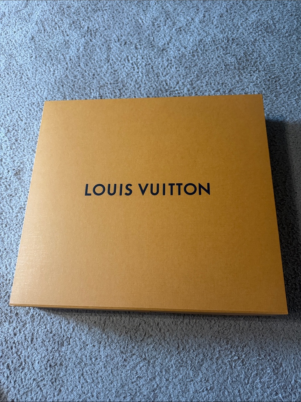 Louis Vuitton Orange Gift Box With Bold Logo